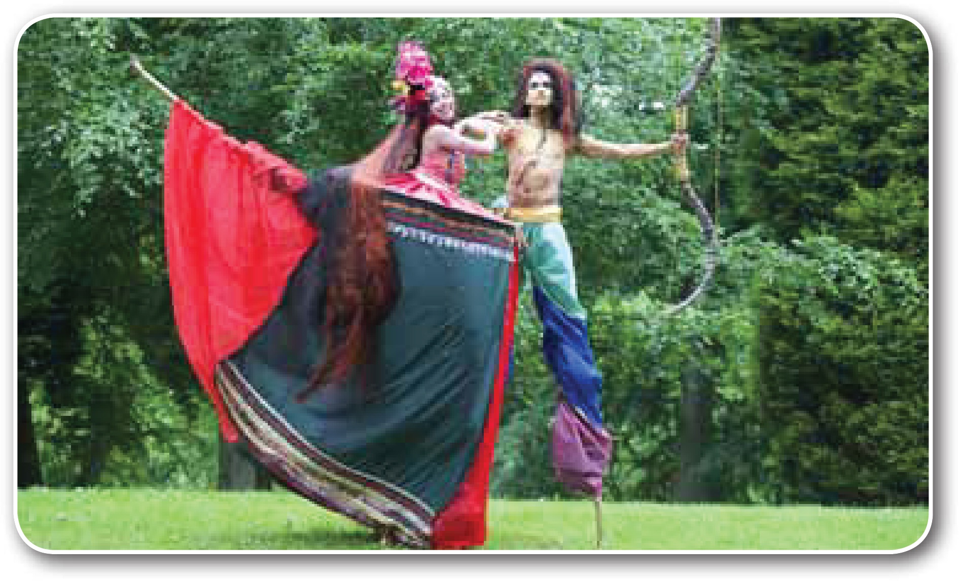 Ramayana stilt performance